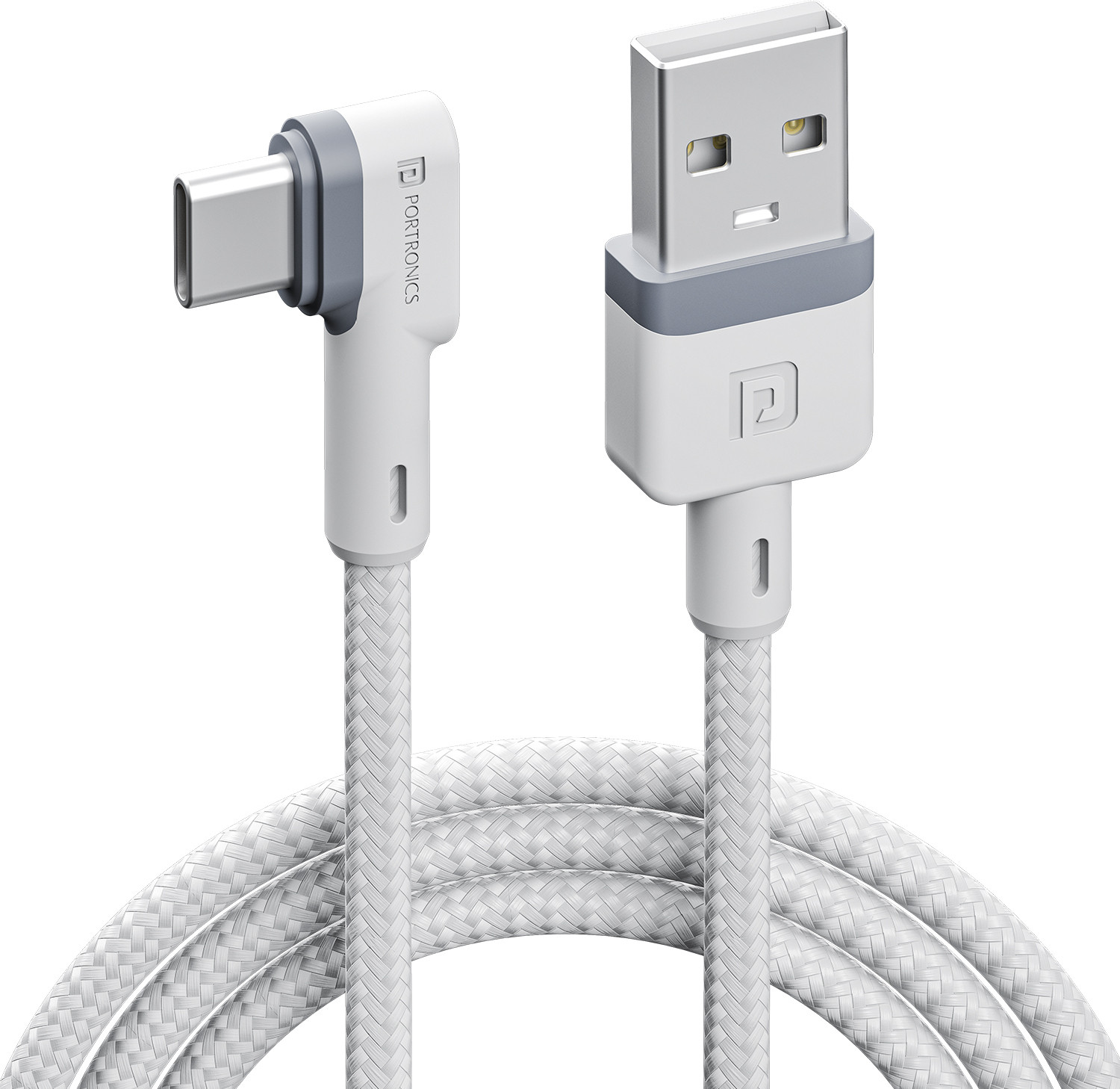 Portronics Konnect L USB Type-C Cable 1.2m White - Image 1