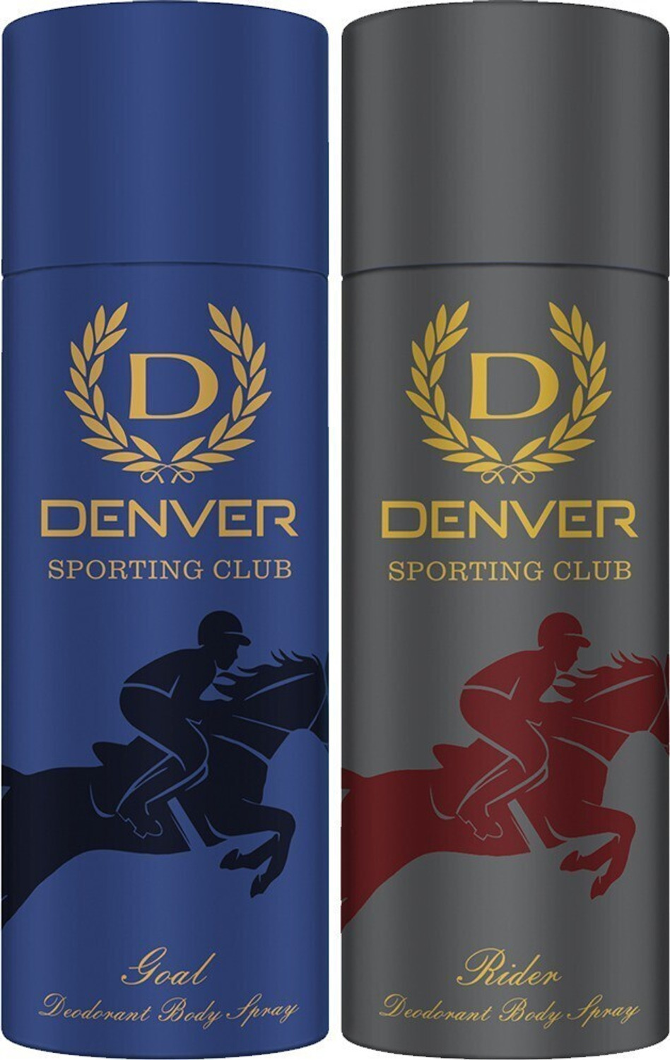 DENVER Sporting Club Rider & Goal Body Spray for Men (360ml, Pack of - Image 1
