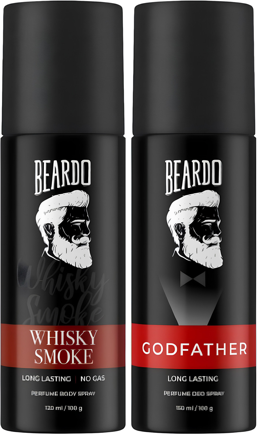 BEARDO Whisky Smoke God father Long Lasting Perfume Combo Body Spray - For Men (270 ml, Pack of 2) - Image 1