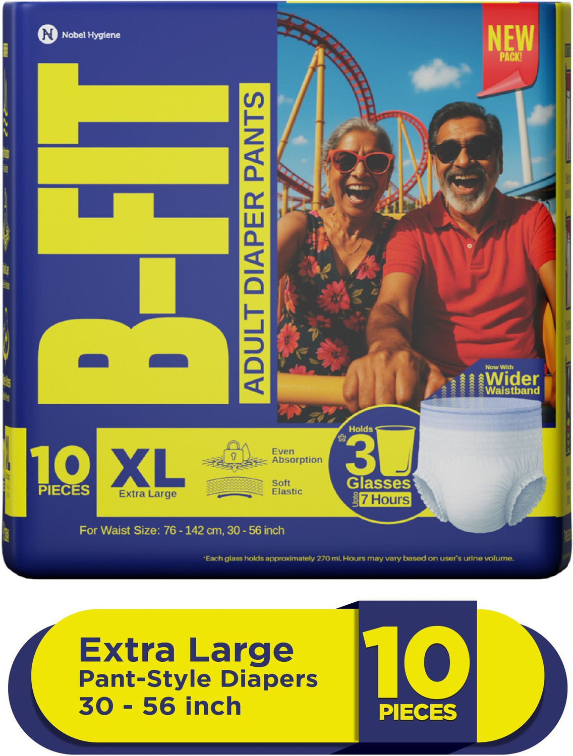 B-FIT Regular Pant Style Adult Diapers XL (10 Pieces) - Image 1