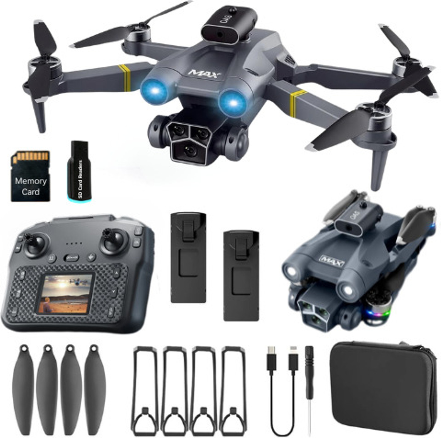 Orivox M3 Display MAX Drones with Brushless Remote Control Aerial Big Screen Drone - Image 1