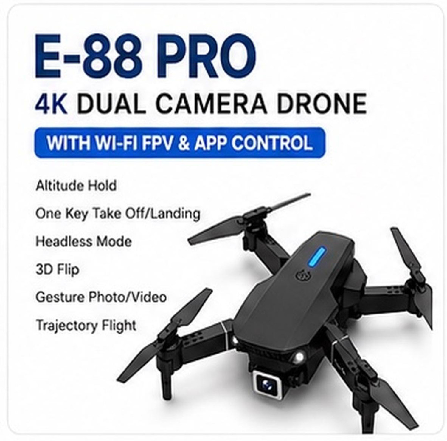 Sita 4K Dual Camera Foldable Drone - Image 1