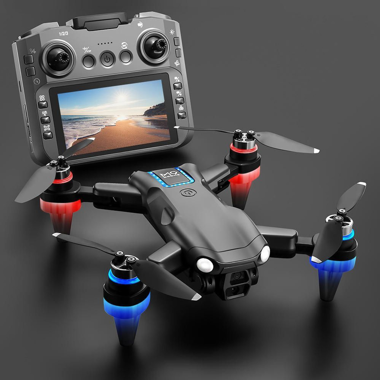 Confiavel M9 Brushless Foldable 6-Axis Gyro UAV Aerial Photography 480p Screen Control Drone - Image 1