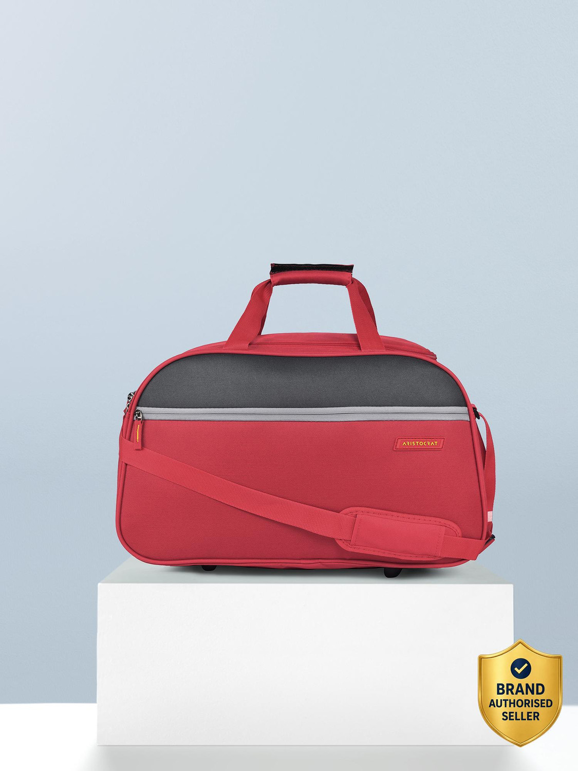 ARISTOCRAT 41L Red Duffle Bag with Wheels - Image 1