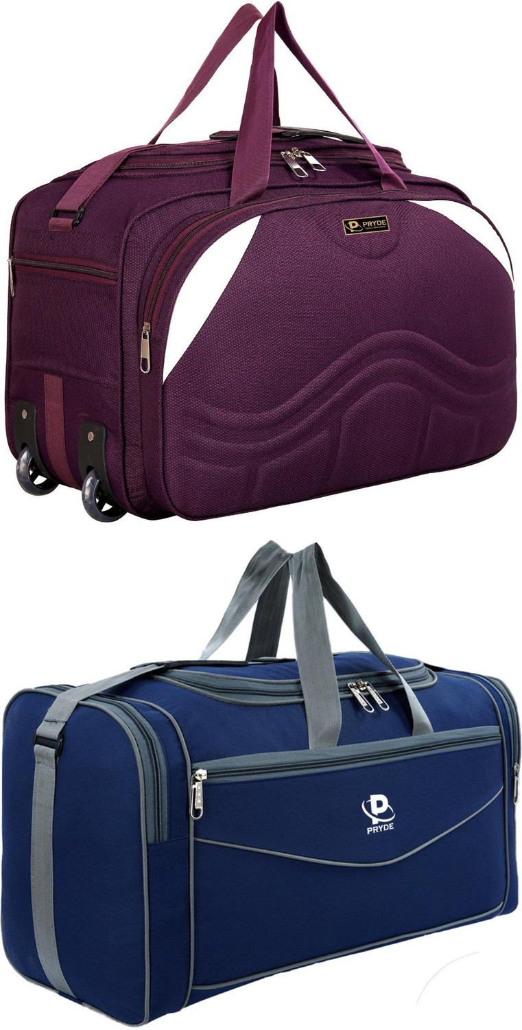 pryde 65L Strolley Duffel Bag Blue - Image 1