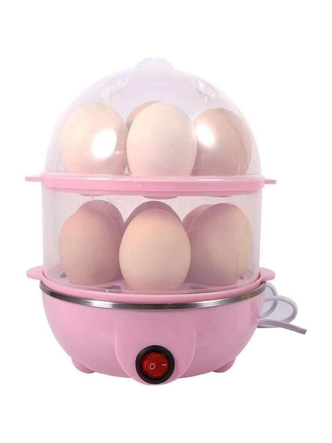 Soflin Double Layer Electric Egg Boiler, 14 Eggs, Multicolor - Image 1