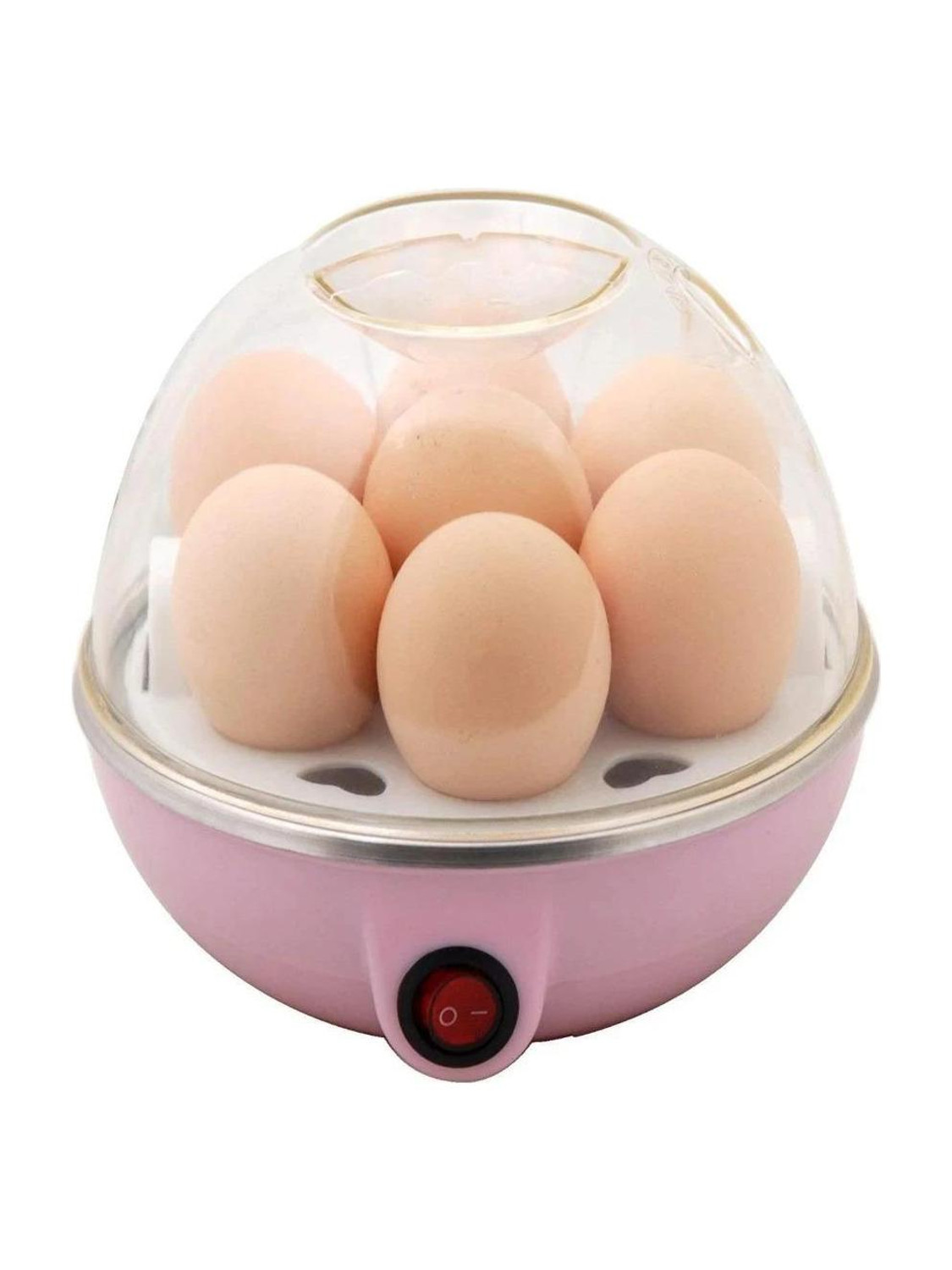GHE UZAEB46 Electric Egg Boiler, 6 Eggs, Pink - Image 1