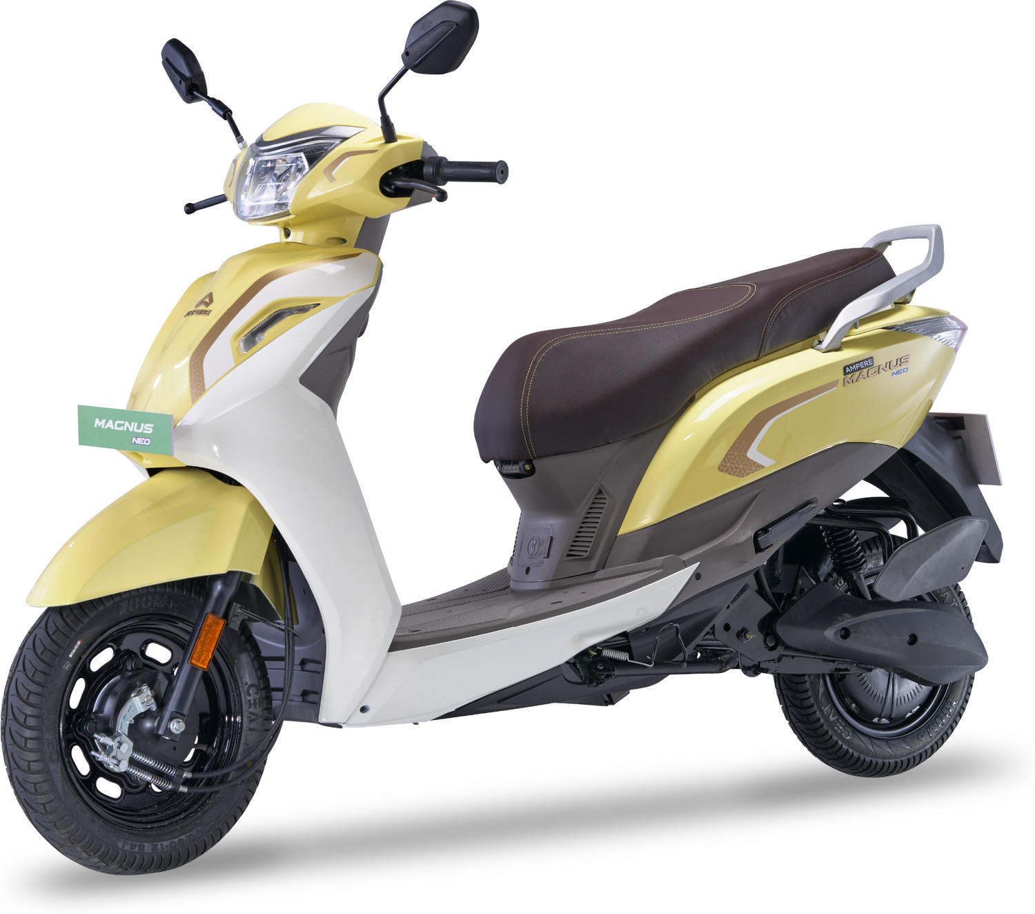 Ampere Magnus Neo Electric Scooter 125 km, Butter Yellow - Image 1