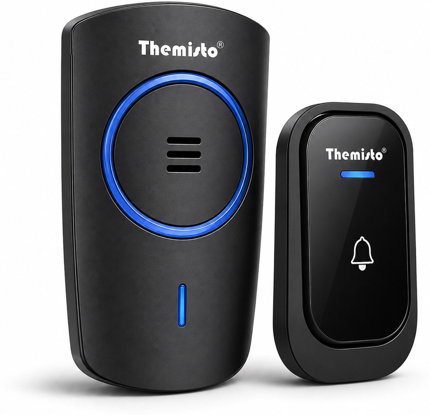Themisto TH-DB20| 60M Range| IP44 Waterproof Transmitter| 45 Melodies| 4 Volume Levels| Wireless Door Chime (45 Tunes) - Image 1