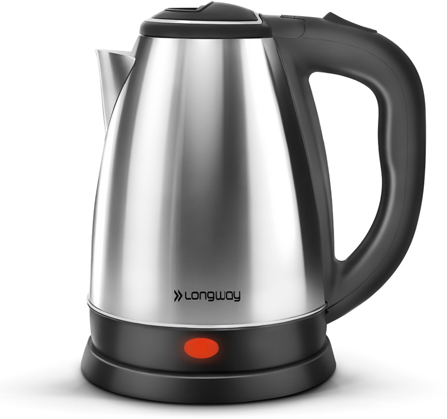 Longway Kestro 1500 W with Stainless Steel Body for Boiling Electric Kettle (2 L, Silver) - Image 1