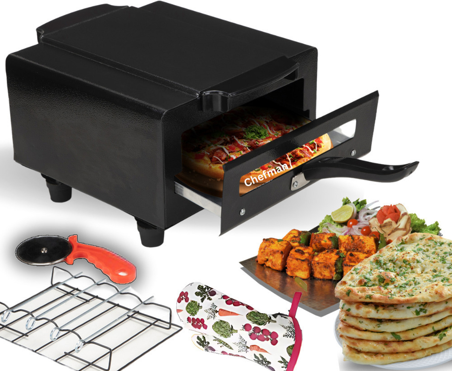 Chefman 10-Inch Electric Tandoor, Pizza Maker, Multi-Purpose Oven - Image 1