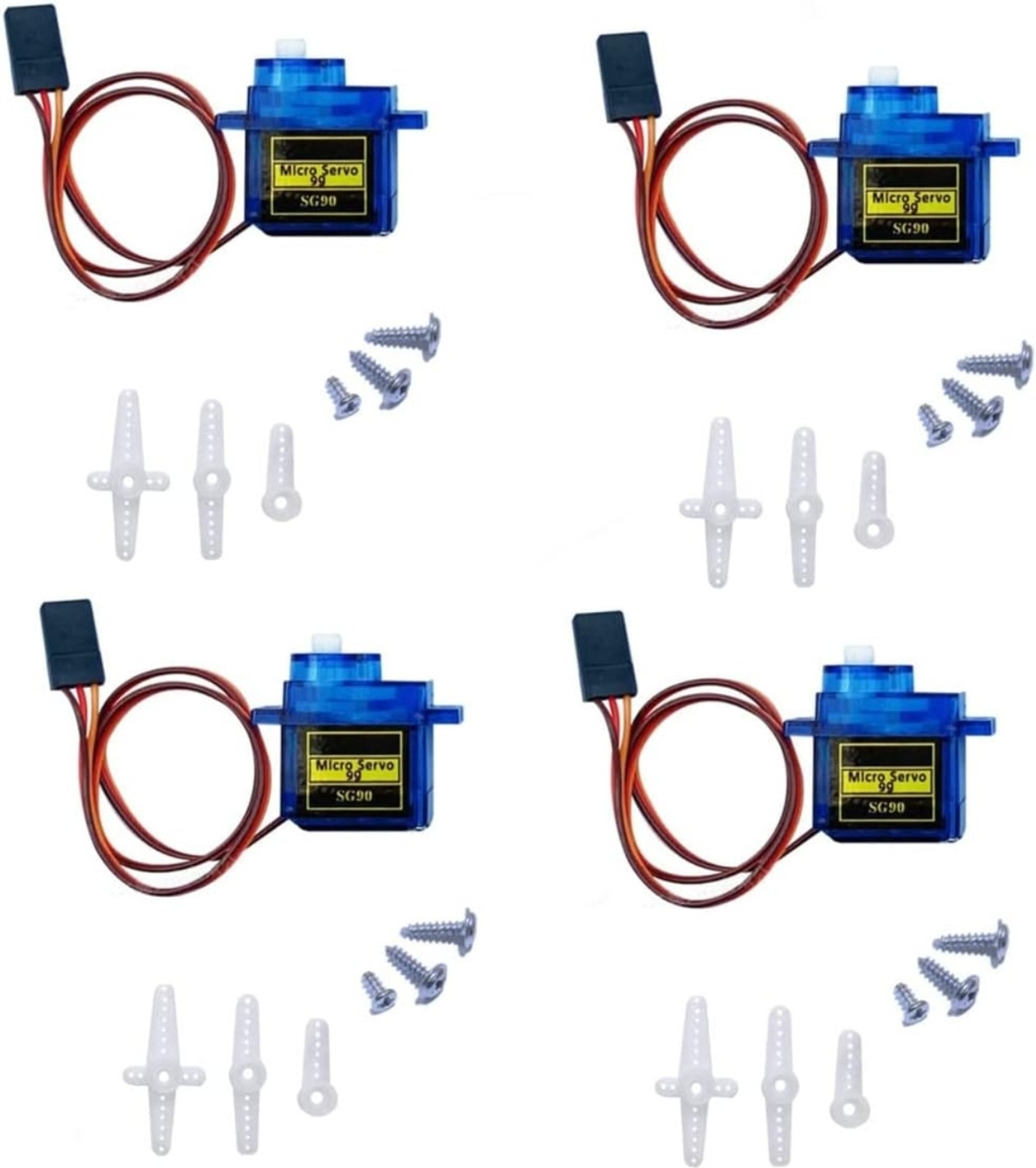 Tinkro SG90 Micro Servo Motor (Pack of 4) - Image 1