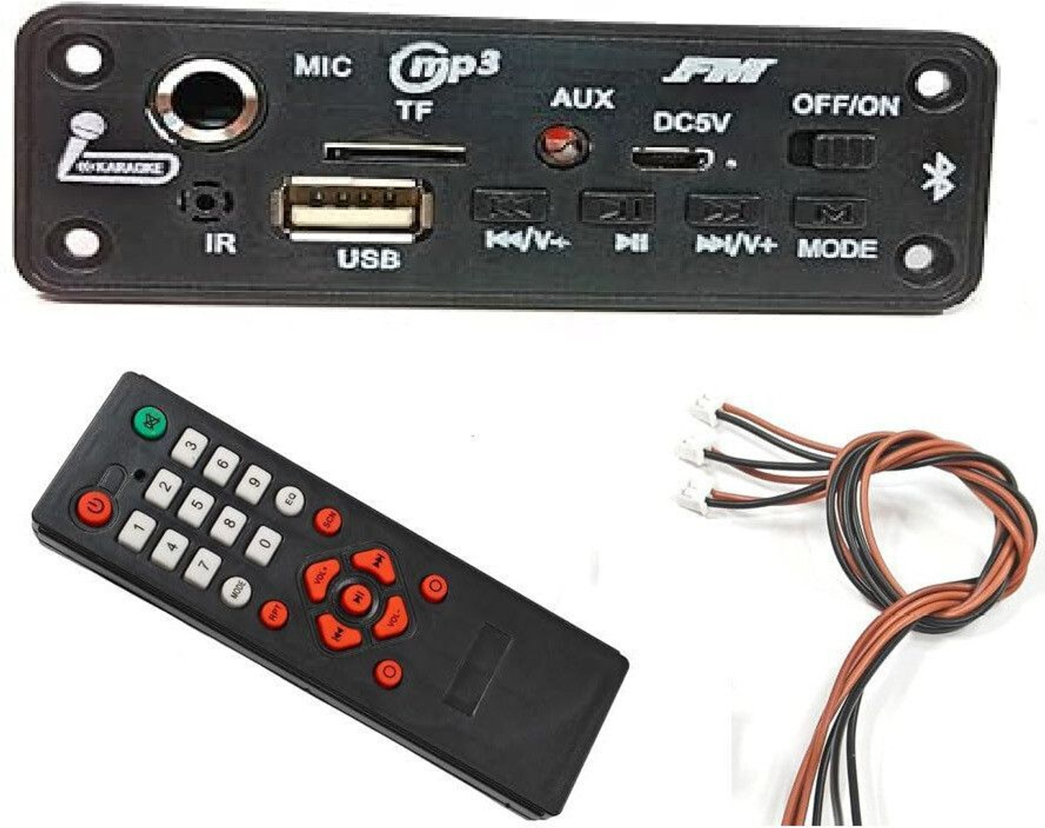 Pro PREMIUM Bluetooth FM USB AUX Card MP3 Stereo Audio AmplifierPR Sound Recorder and Sound Circuit Electronic Hobby Kit - Image 1