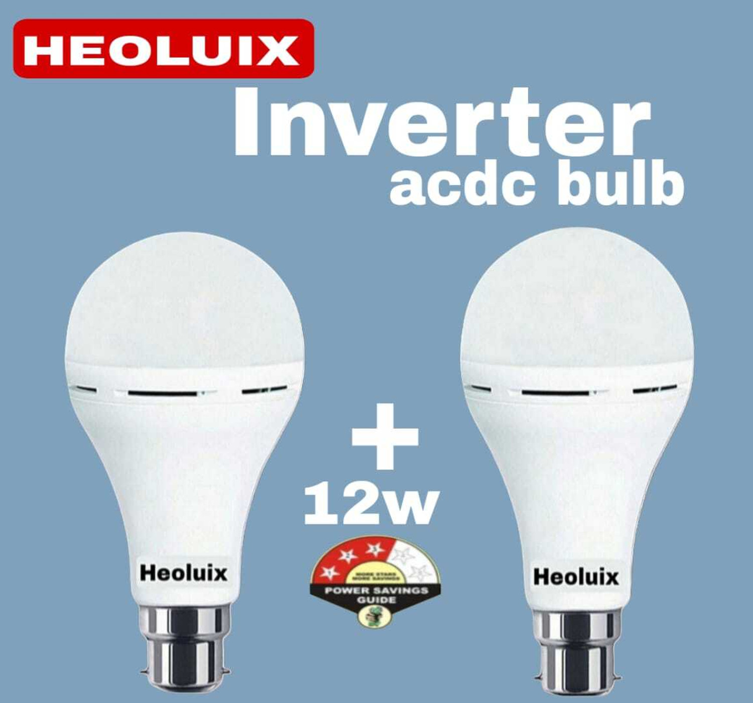 heoluix 12 Watt Charging Bulb 4 hrs Bulb Emergency Light (White) - Image 1