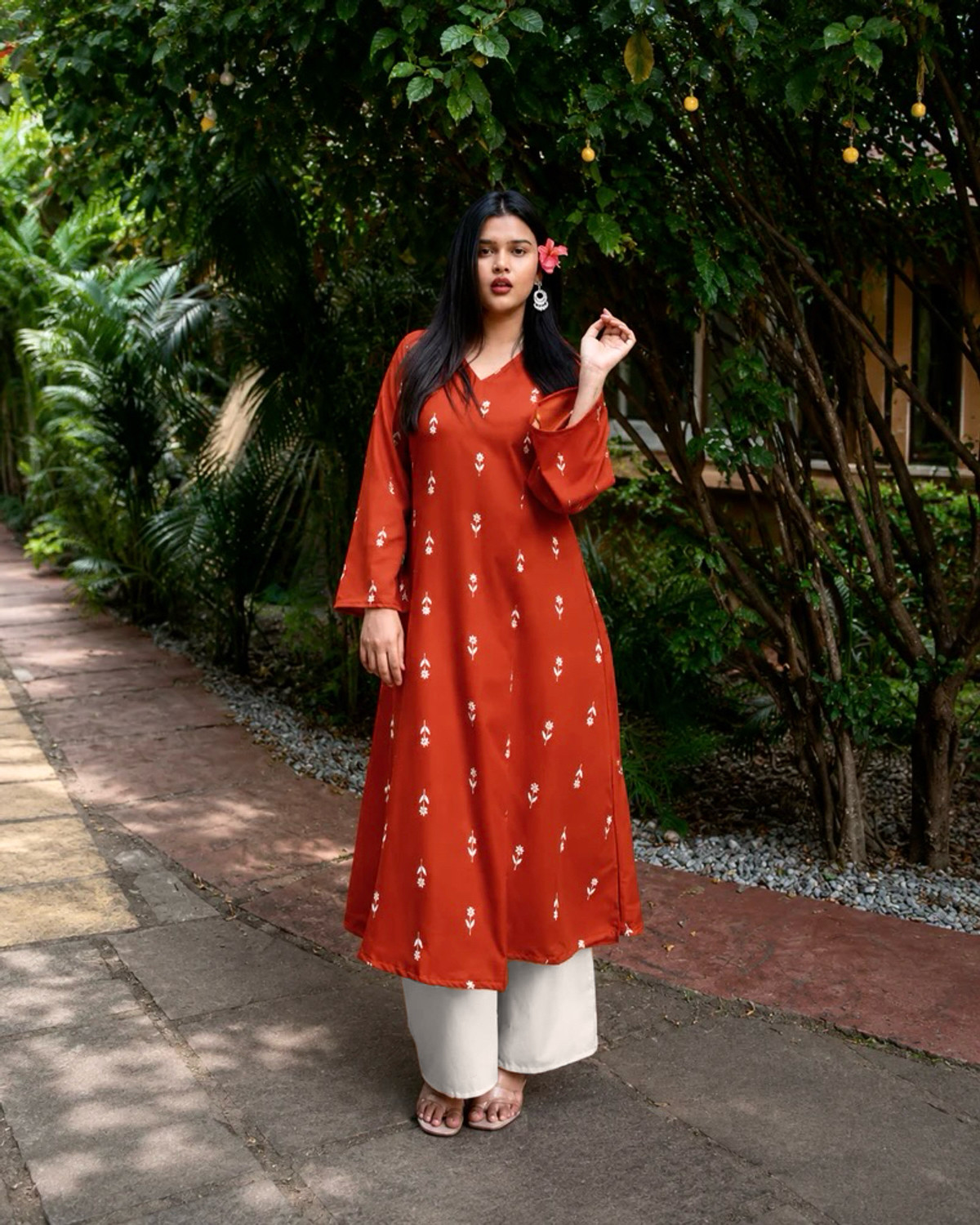 SEAKART Women Viscose Rayon Kurta Palazzo Set - Image 1