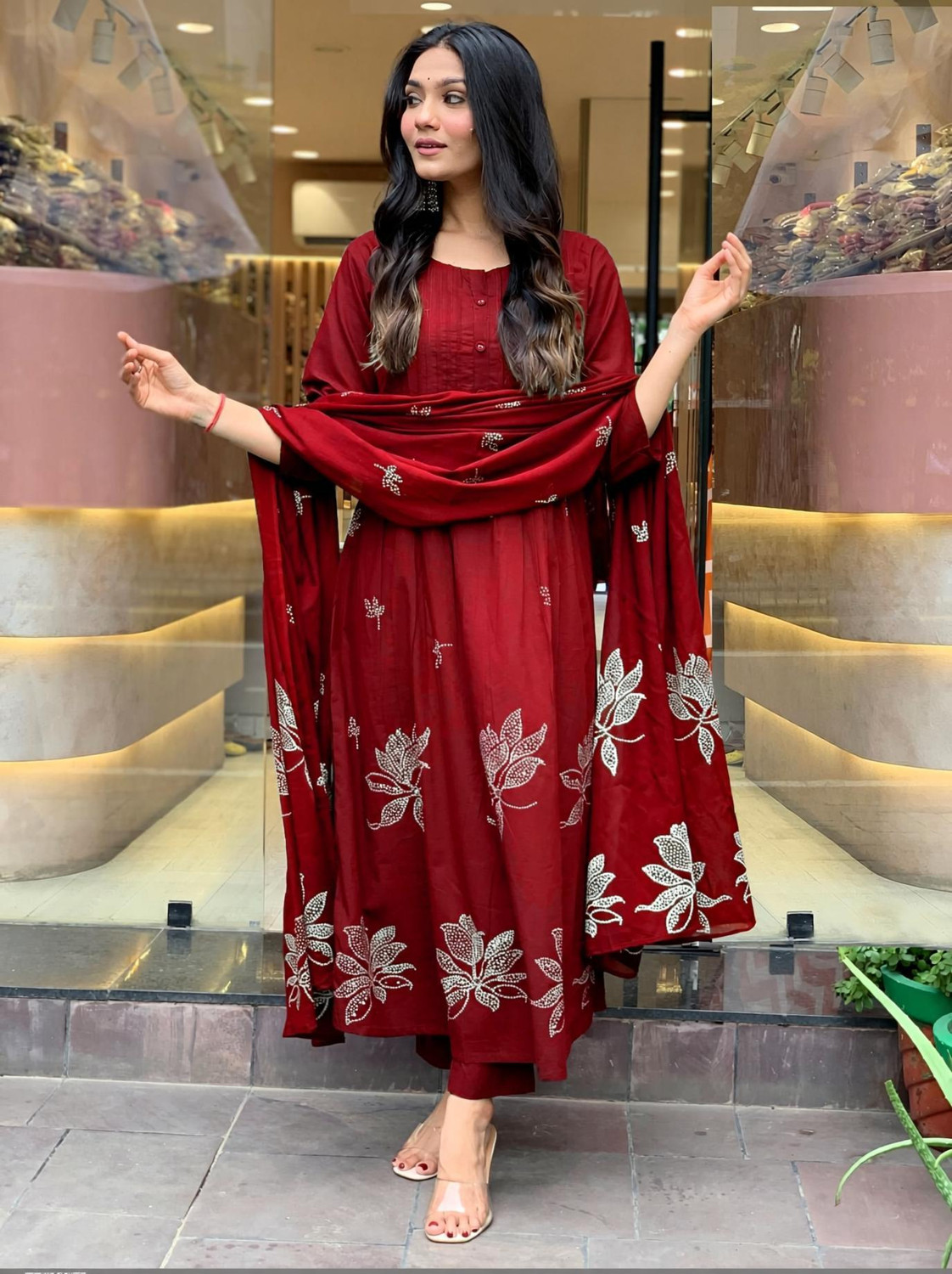 Divastri Women Viscose Rayon Kurta Pant Dupatta Set - Image 1