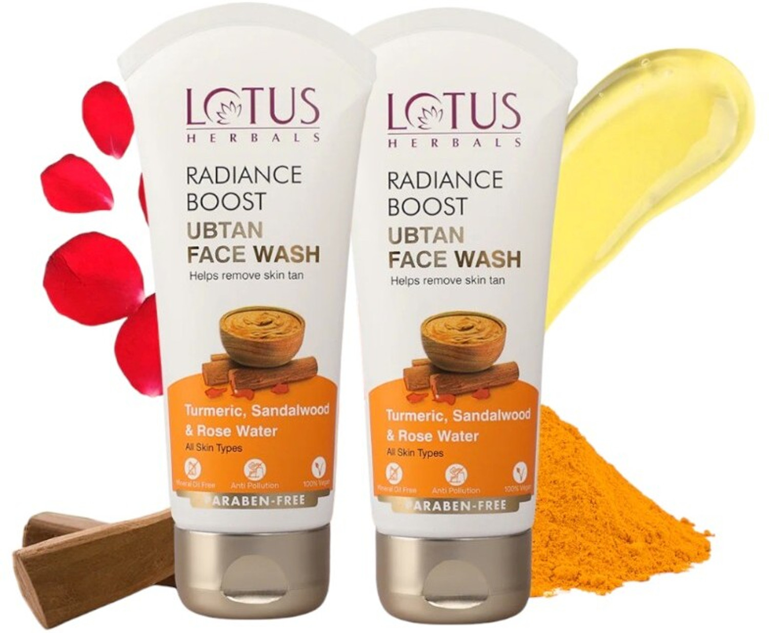 LOTUS HERBALS RADIANCE BOOST UBTAN Face Wash (100 g) - Image 1