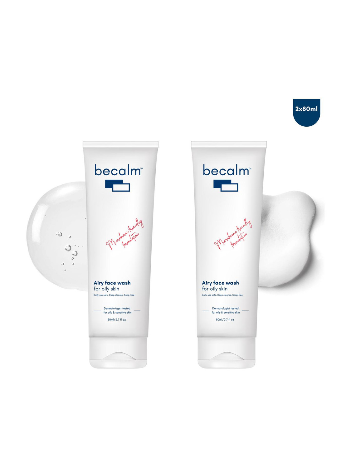 Becalm Airy Wash Salicylic Face Wash 160ml - Image 1