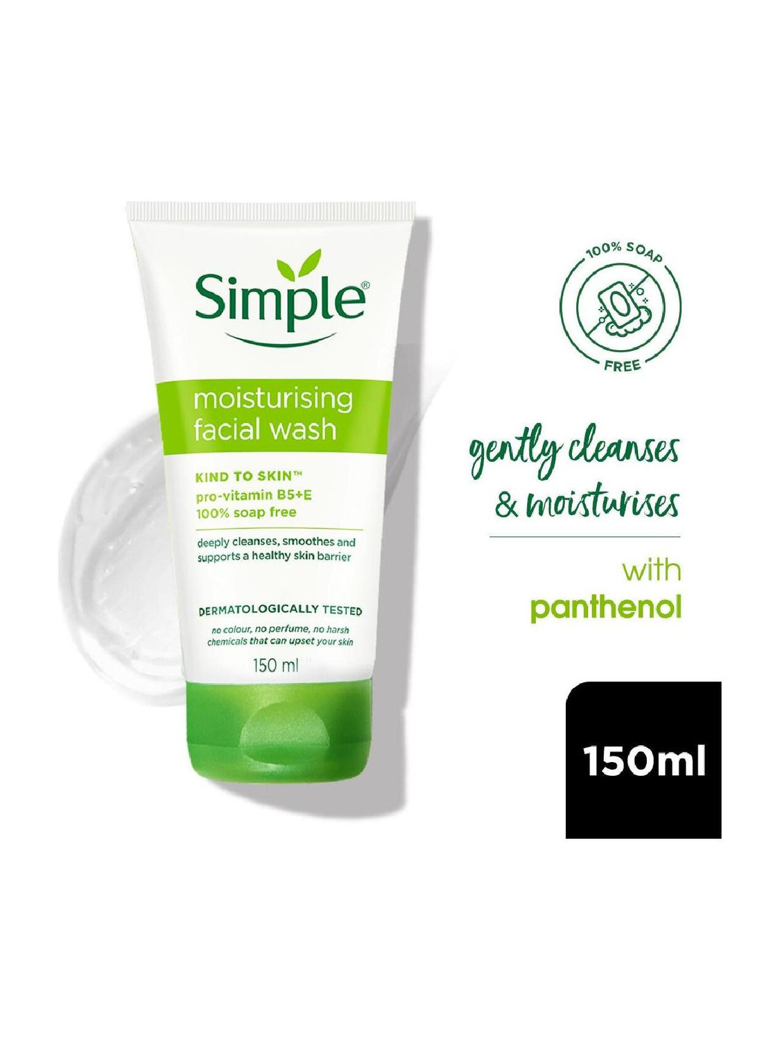 Simple Kind To Skin Moisturising Facial Wash 150ml - Image 1