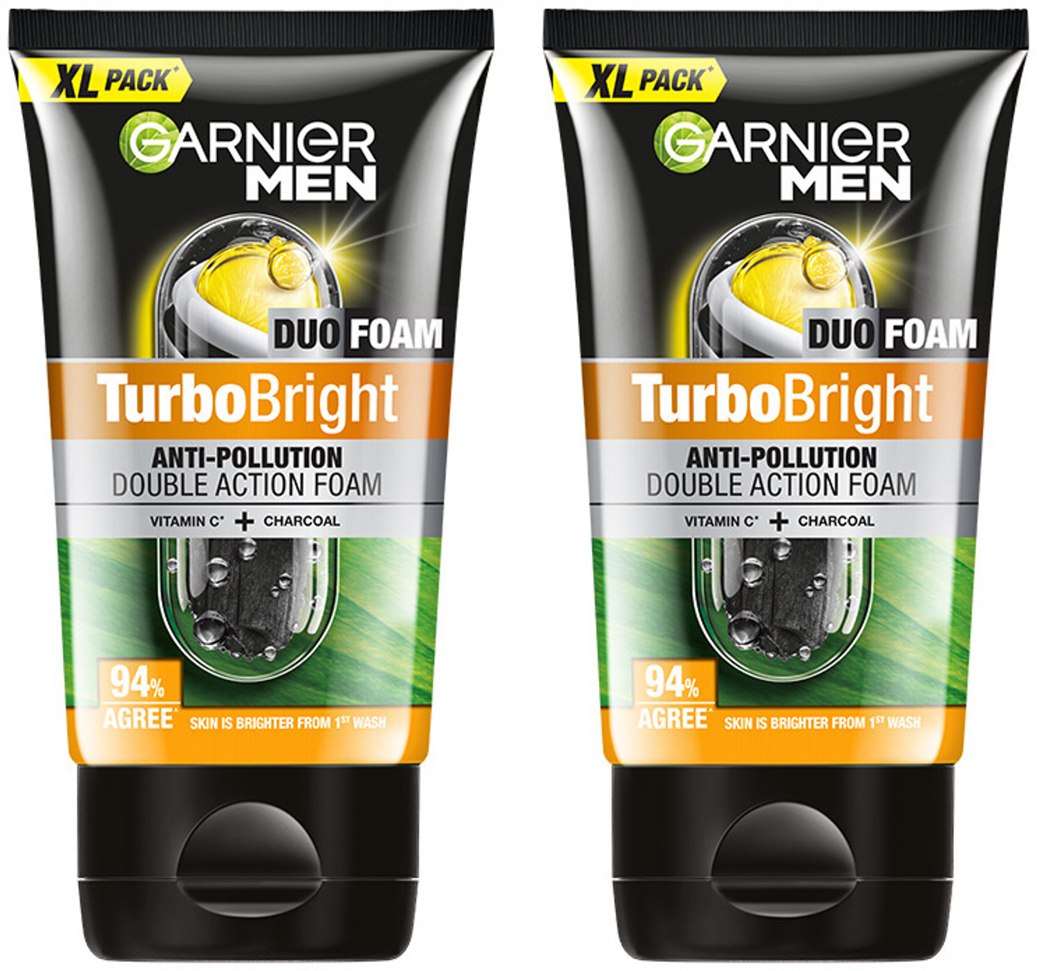 Garnier Men Turbo Bright Anti-Pollution Face Wash 300g - Image 1