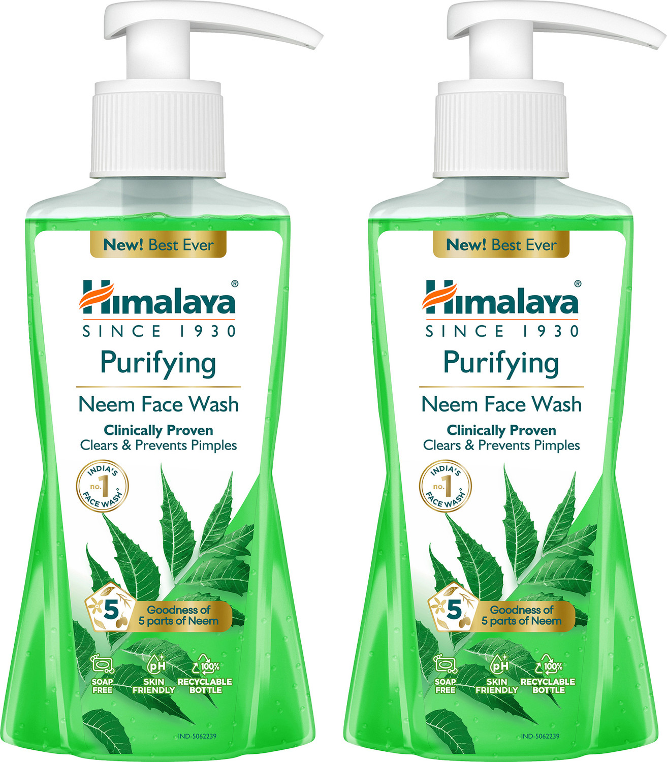 HIMALAYA Purifying Neem|Clinically proven to fight against acne and pimples|100% naturally derived Neem for both men and women Face Wash (400 ml) - Image 1