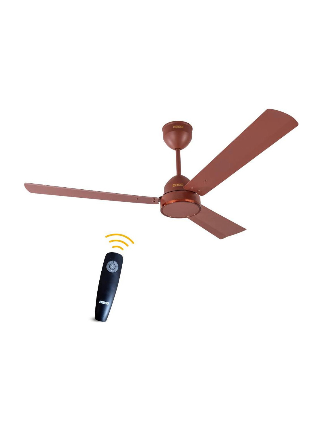 USHA Aeroedge with 3 Year Warranty BLDC Motor with Remote 1200 mm Ceiling Fan (5 Star | Matt Brown | Pack of 1) - Image 1