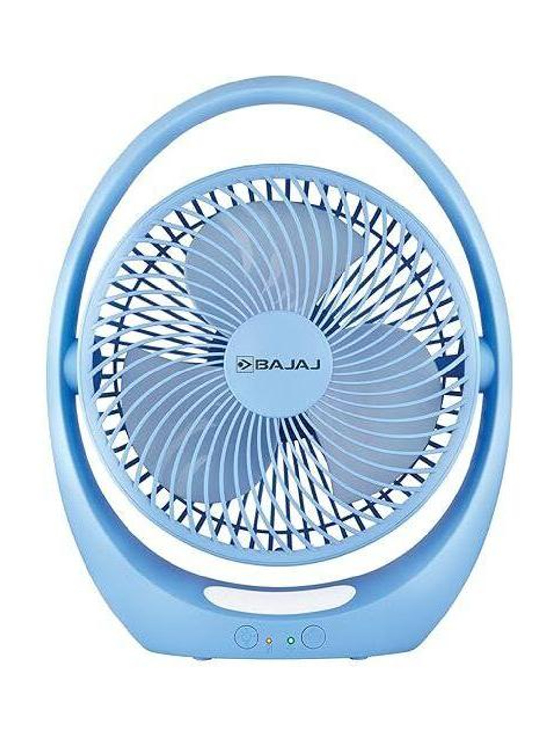 BAJAJ PYGMY GO (251301) | Rechargeable | Energy Saving with 1 Year Warranty Energy Saving 178 mm Table Fan (Cerulean blue | Pack of 1) - Image 1