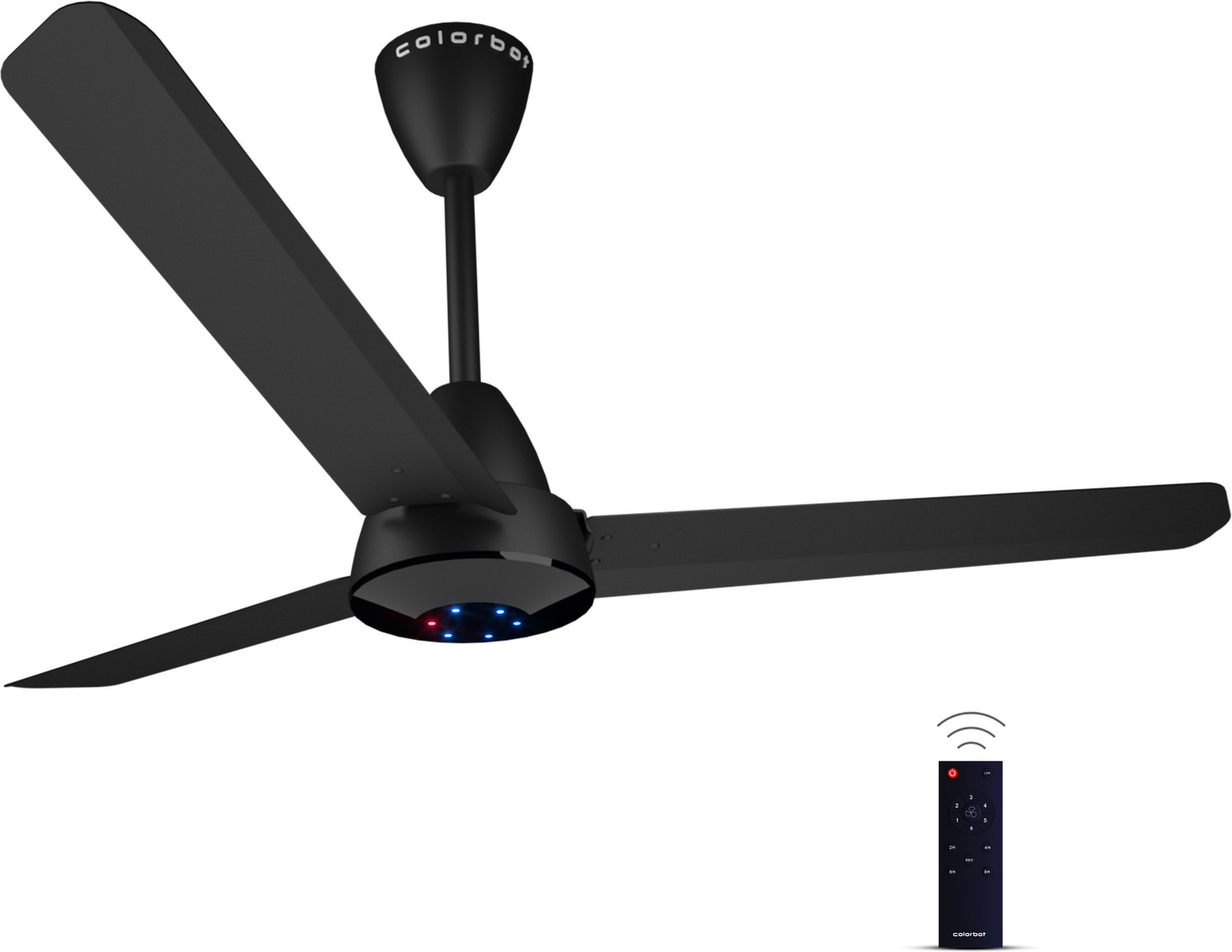 Colorbot Helix BLDC Ceiling Fan 1200mm Charcoal Black - Image 1