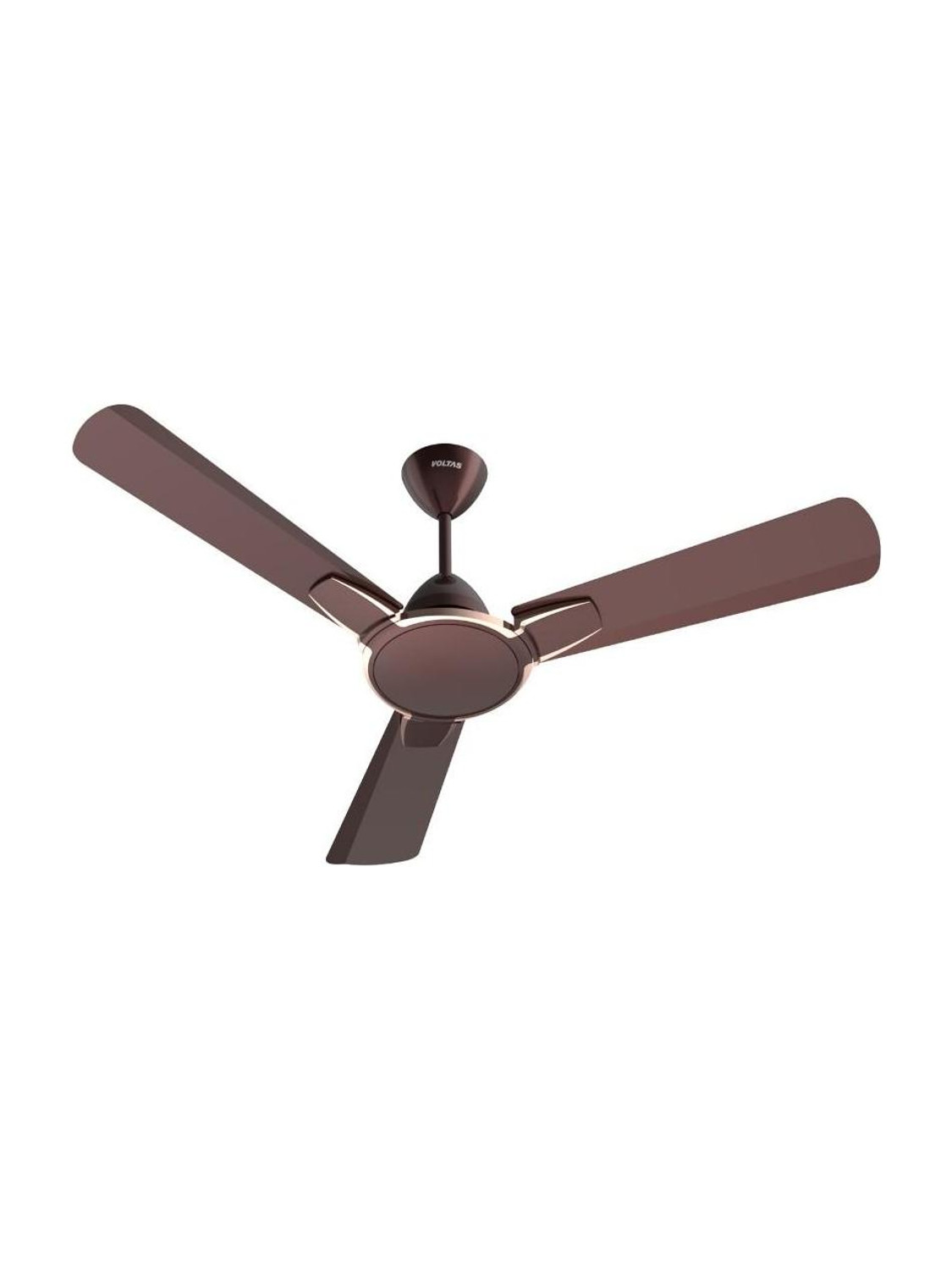 Voltas Rimflo 1200mm Remote Ceiling Fan, Rose Brown - Image 1