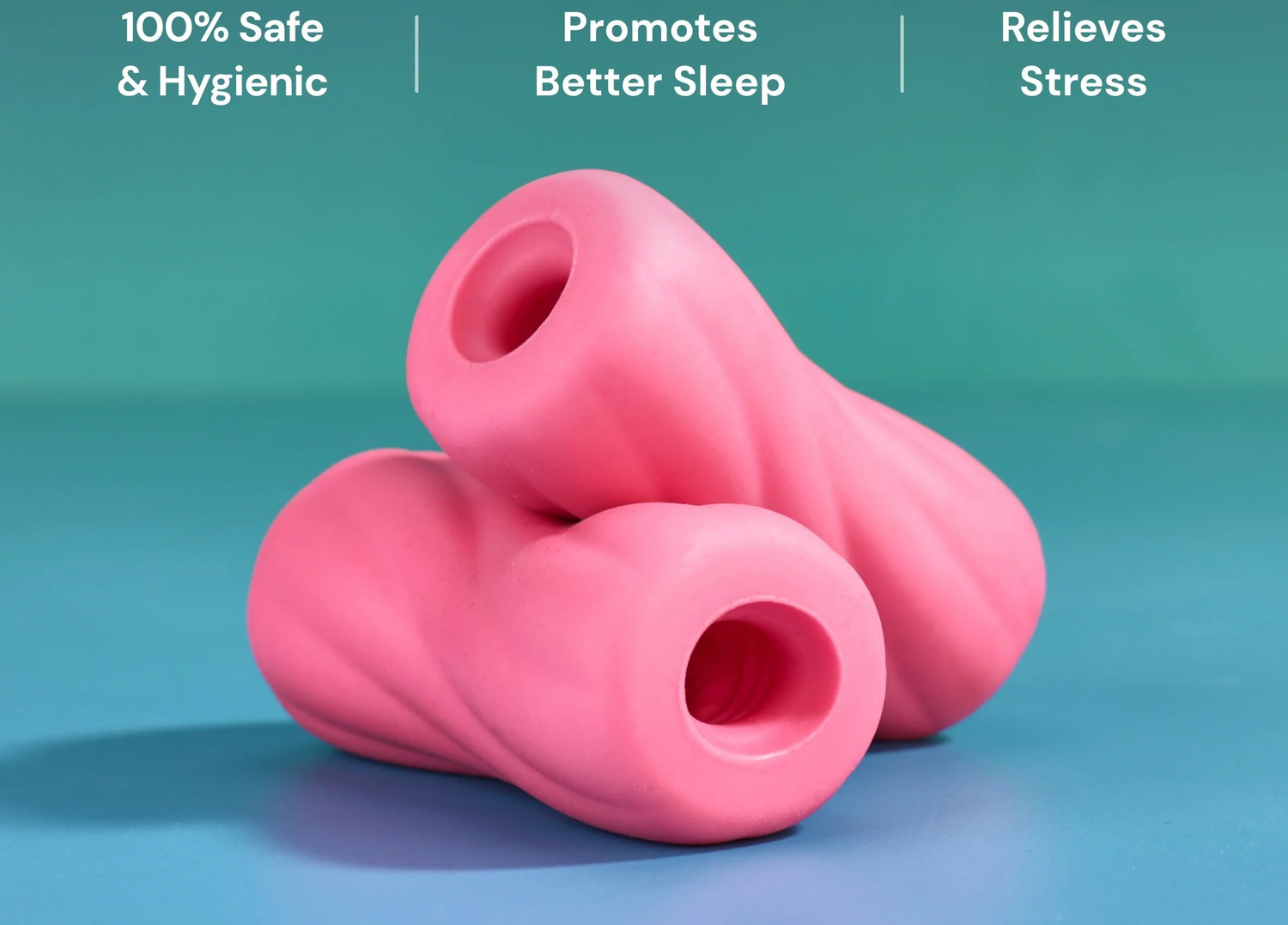 Jiwoo Soft & Flexible Personal Body Stress Relief & Relaxing Sleeve Massager Finger Sleeve (Pack of 2) - Image 1