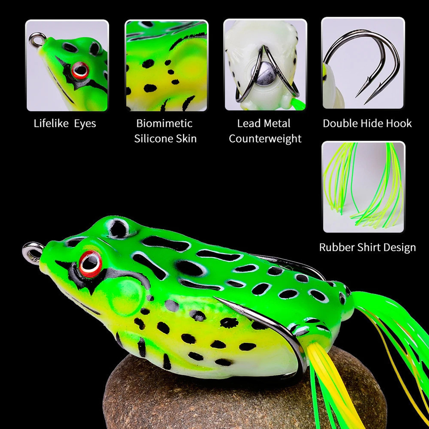 Afiazuh Surface Silicone Fishing Lure (Pack of 1) - Image 1