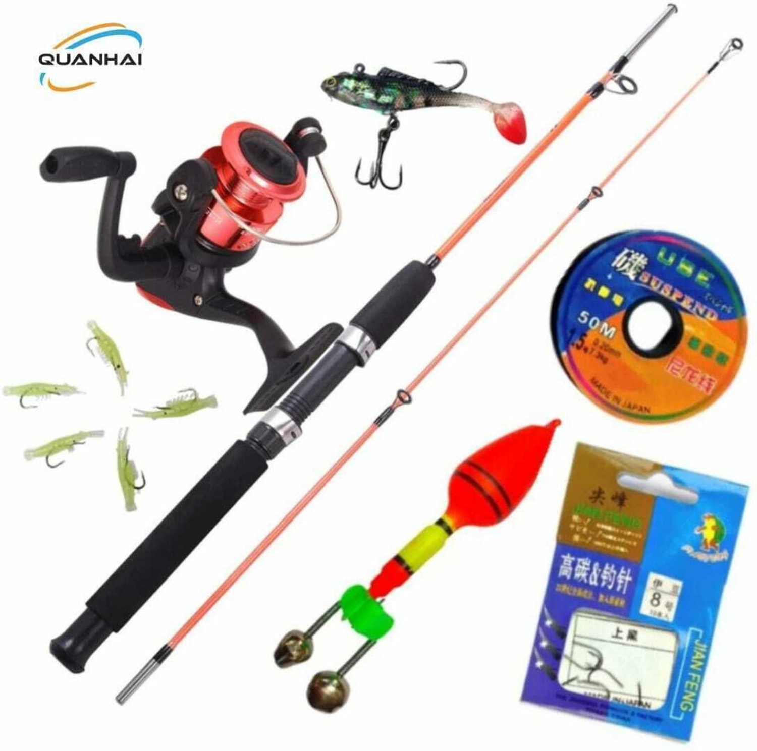 FISHCRAFT Fishing rod 150cm/5.4ft Multicolor Fishing Rod (1.5 cm, 0.35 kg, Multicolor) - Image 1