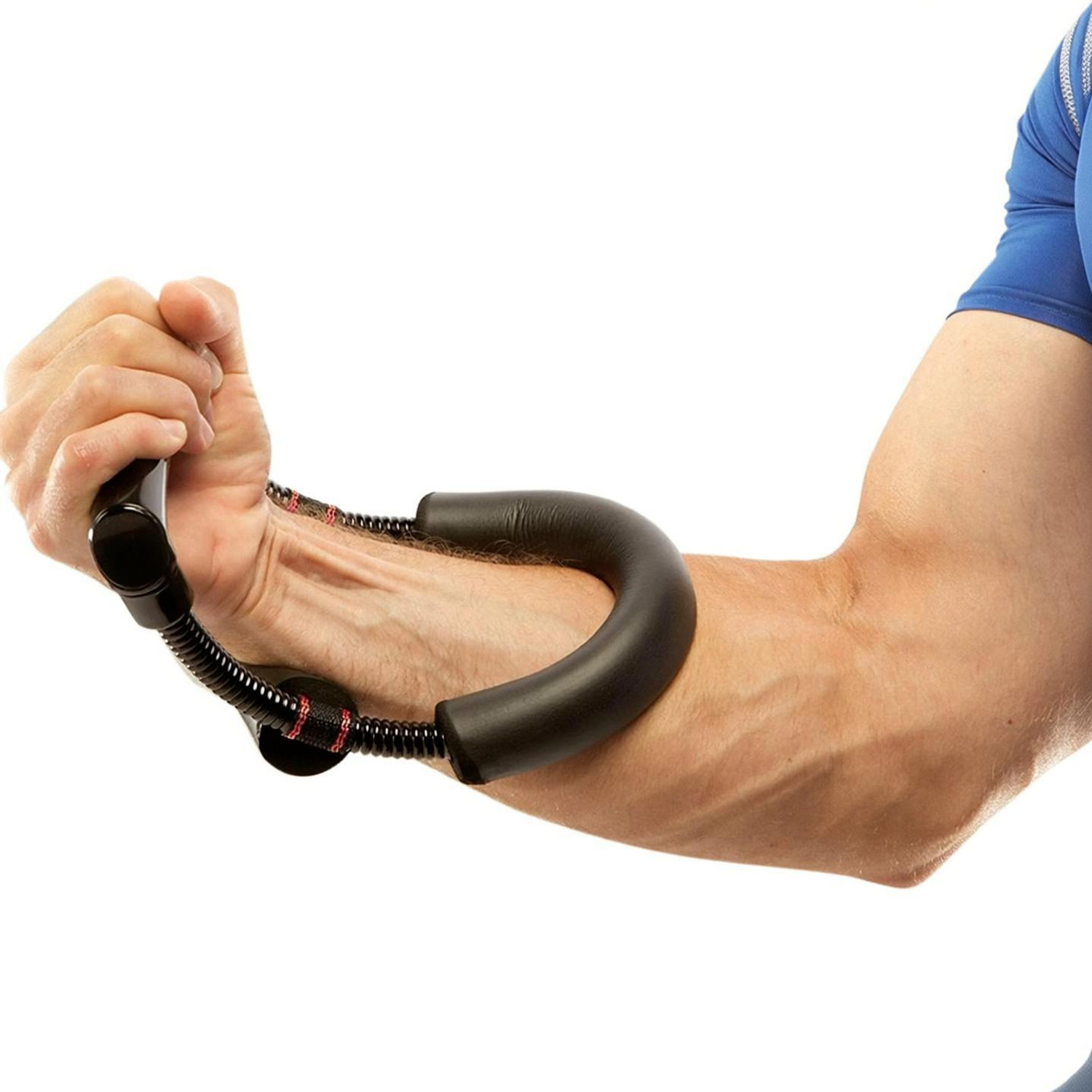 SELLZAS Forearm Strengthener Wrist Exerciser Hand Grip Equipment Developer Arm Hand Grip Ab Exerciser (Black) - Image 1