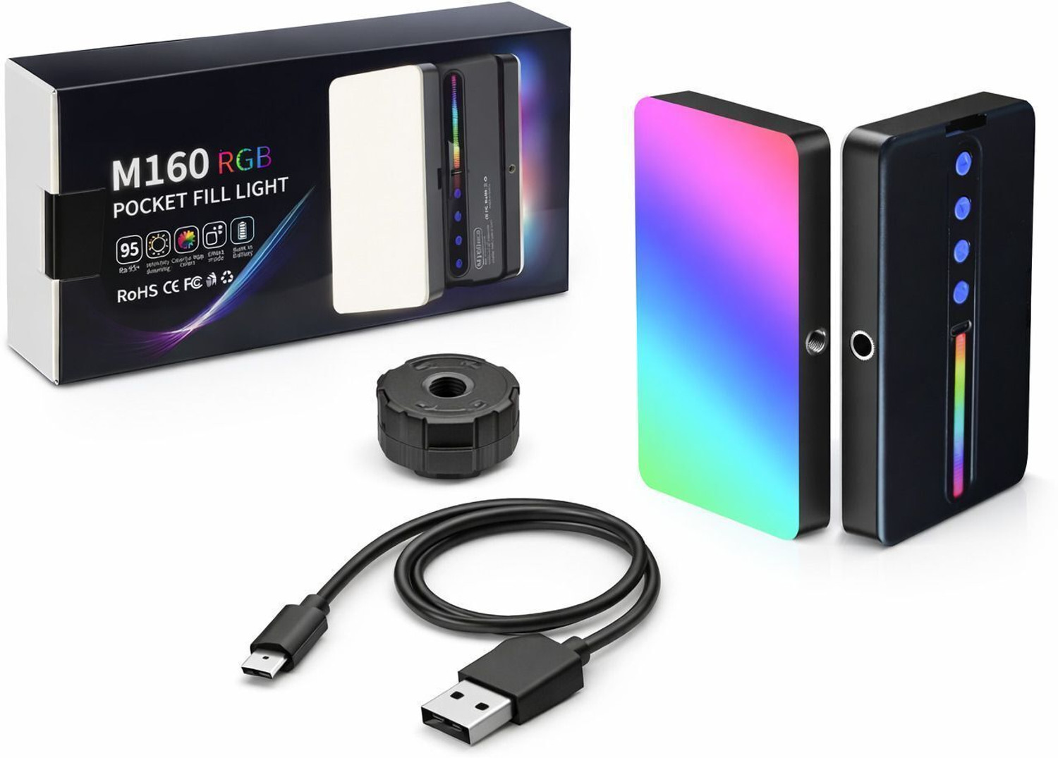 ennix Full Color RGB+ CCT LED Light for Photography - Image 1