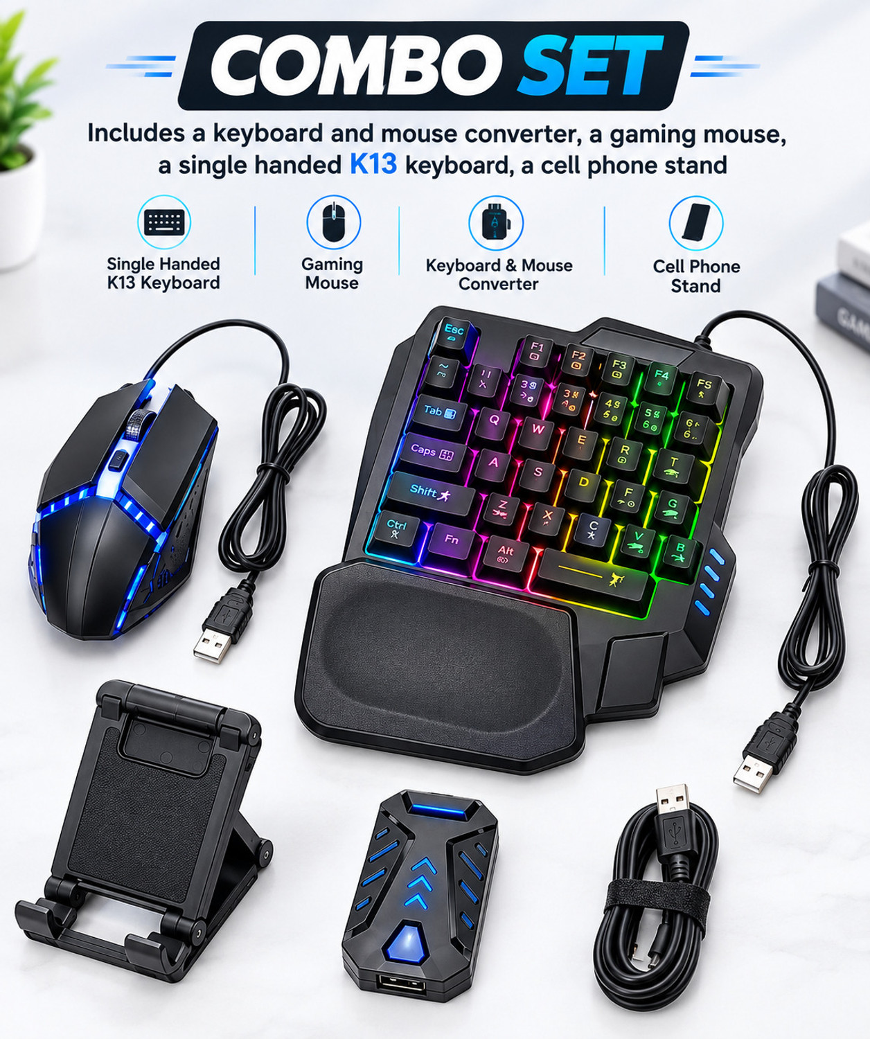 GENXRETRO à¤à¥à¤à¤à¥à¤¸à¥à¤°à¥à¤¤à¥à¤°à¥ MGK-5 IN 1-COMBO SET à¤à¥à¤®à¤¿à¤à¤ à¤à¤à¥à¤¸à¥à¤¸à¤°à¥ à¤à¤¿à¤ (à¤¬à¤¹à¥à¤°à¤à¤à¥, Android, iOS à¤à¥ à¤²à¤¿à¤) - Image 1