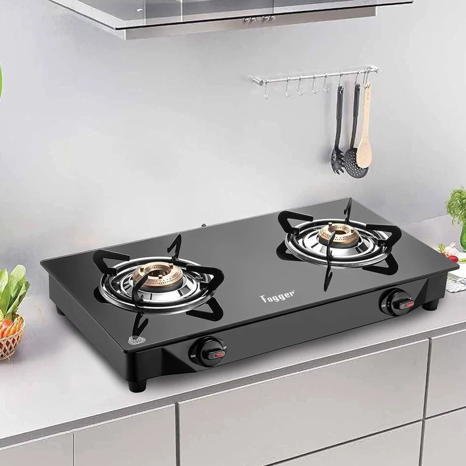 Fogger Bruto Iron Manual Gas Stove (2 Burners) - Image 1