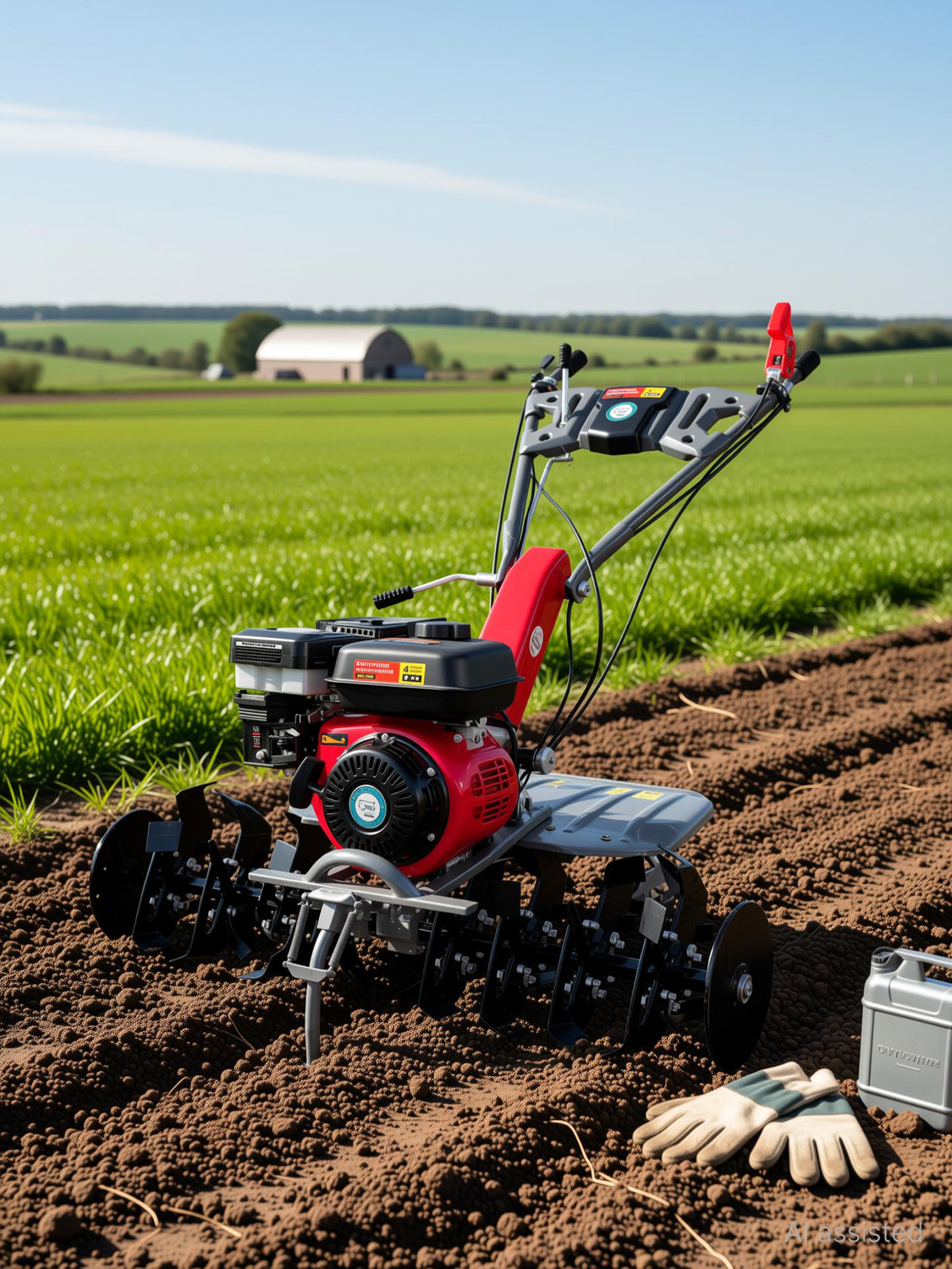 DVI POWER Weeder/Cultivator/Rotary/Tiller 7 HP Engine for Agriculture & Garden Use Fuel Grass Trimmer (Manual Feed) - Image 1