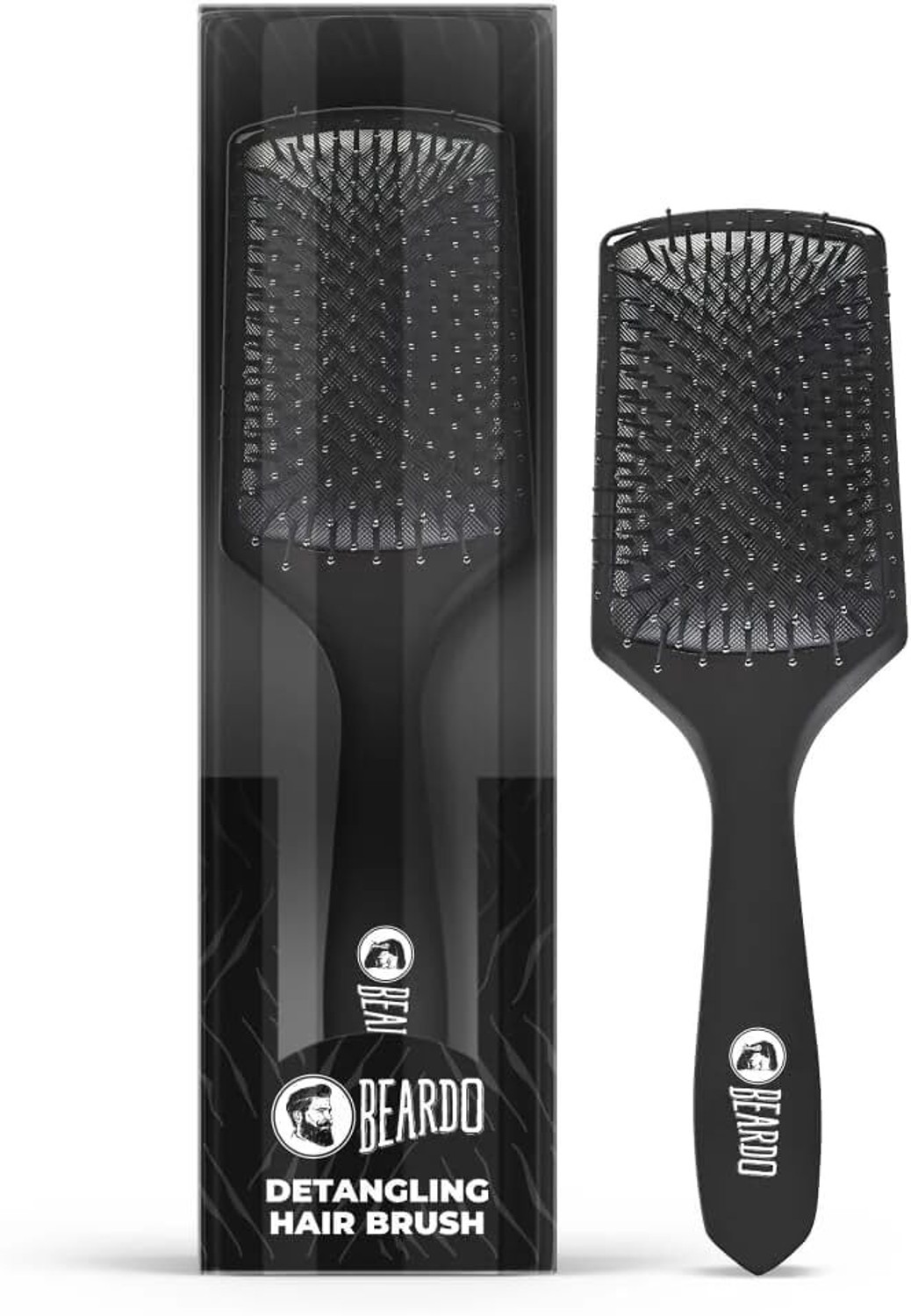 BEARDO Detangling Hair Brush for Round Rolling Curling Comb Hair Styling Tool for Men - Image 1