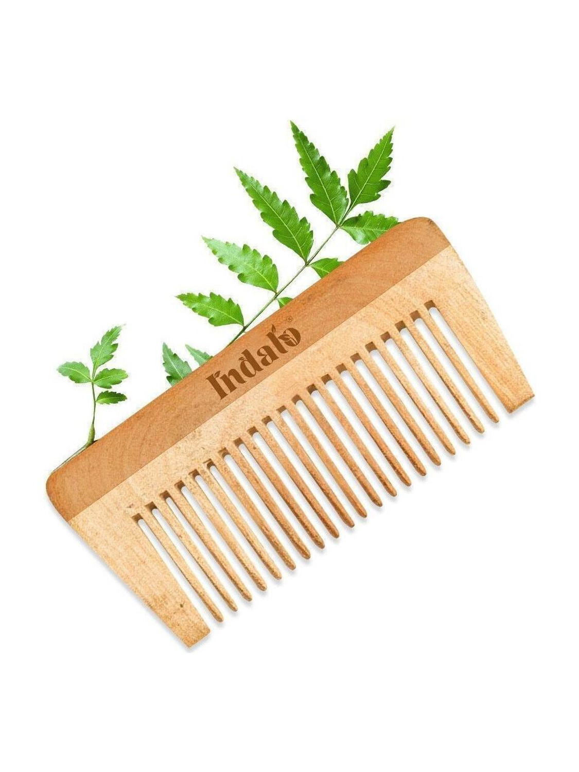 Indalo Pure Neem Wood Detangling Comb - Image 1