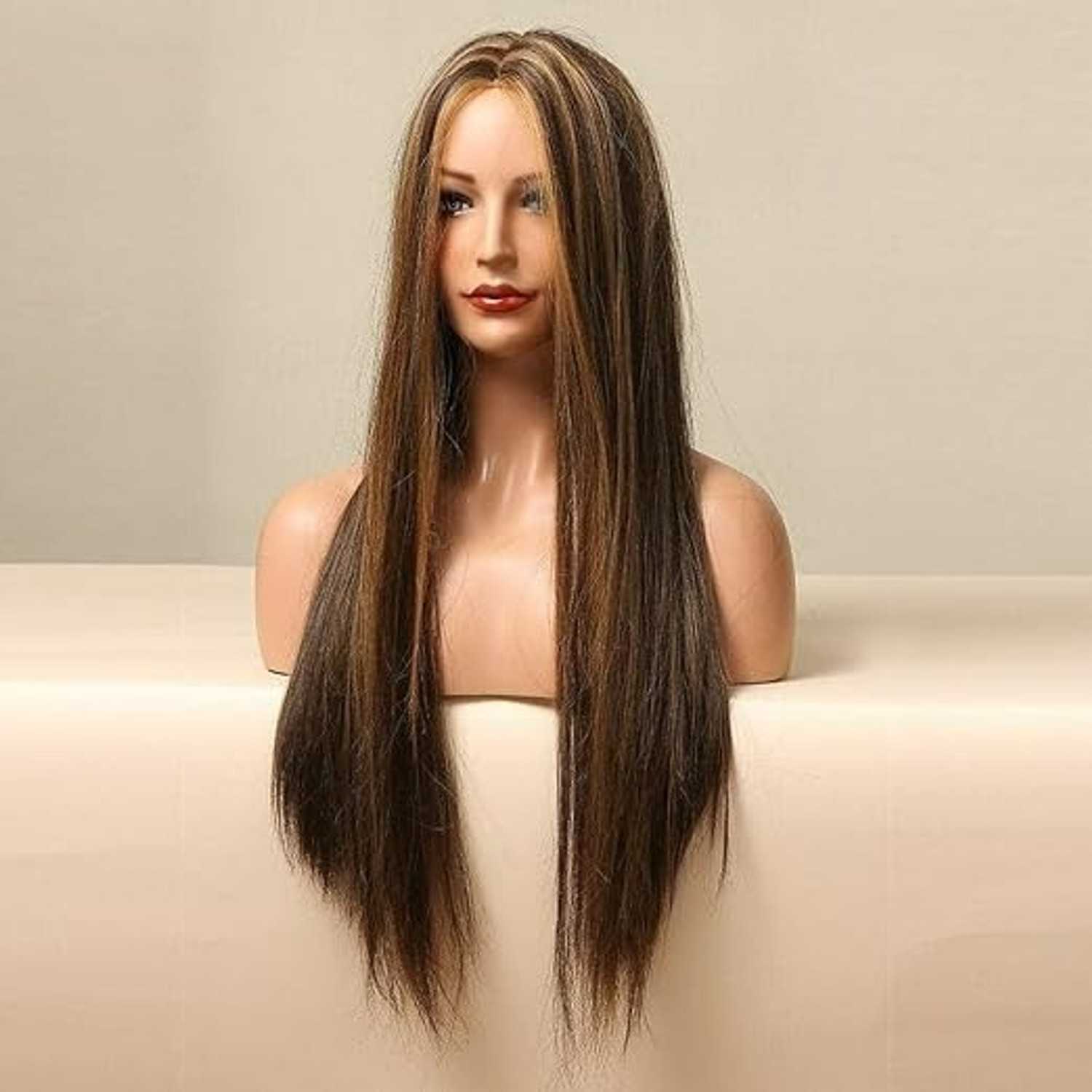 Hamsri Full Head Long Highlight Wig for Women - Image 1