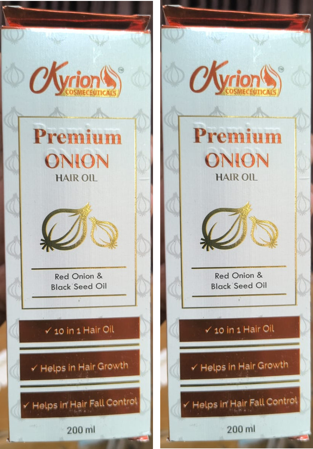 Skingloom KYRION PREMIUM ONION HAIR OIL 200ML Hair Oil (400 ml) - Image 1