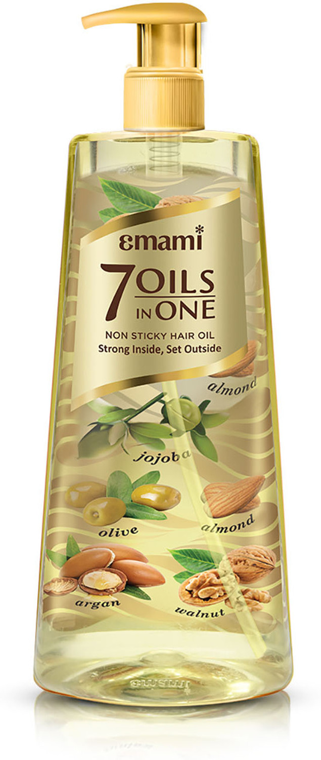 EMAMI 7 Oils In One Hair Oil Makes Hair 20X Stronger And Manageable Hair Oil (650 ml) - Image 1