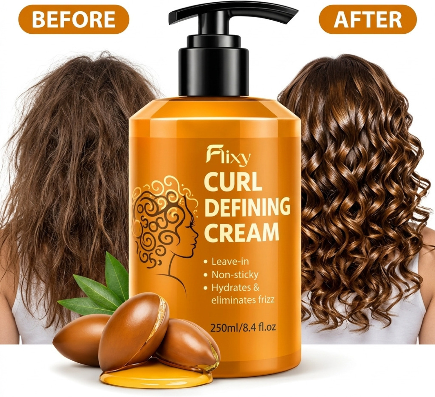 FLIXY Curl Defining Argan Cream 250ml - Image 1