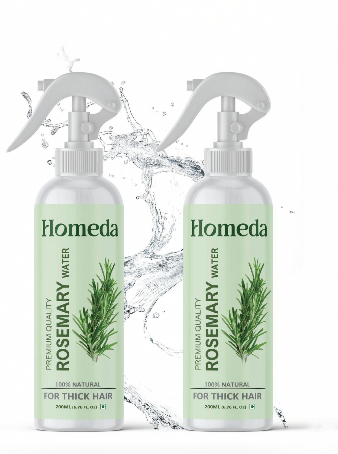 Homeda Rosemary Water for Hair Growth, Rose mary water spray Rose marry Rose Merry Mist (400 ml) - Image 1