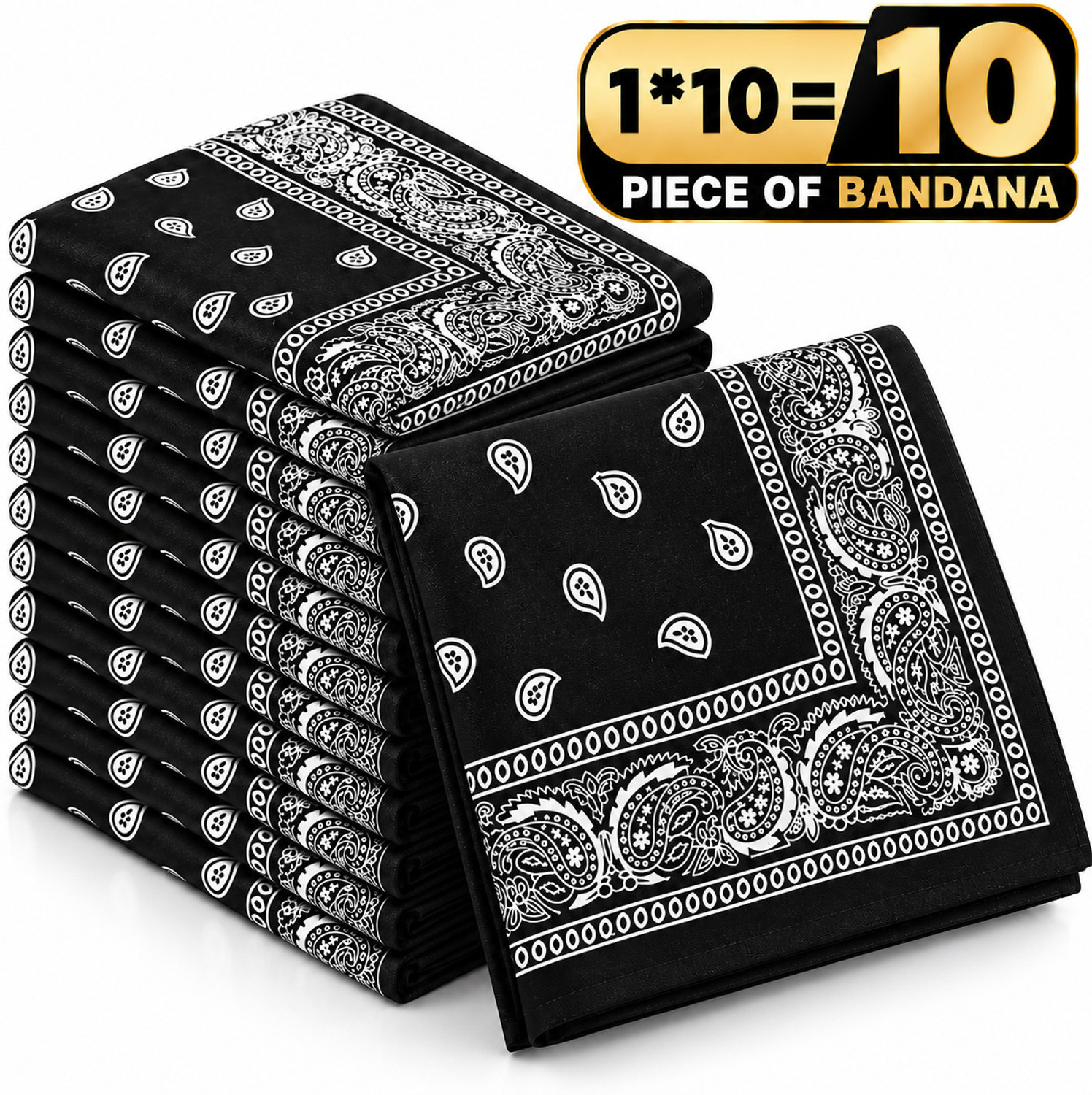 BLACKTANK Classic Printed Bandana [ - Image 1