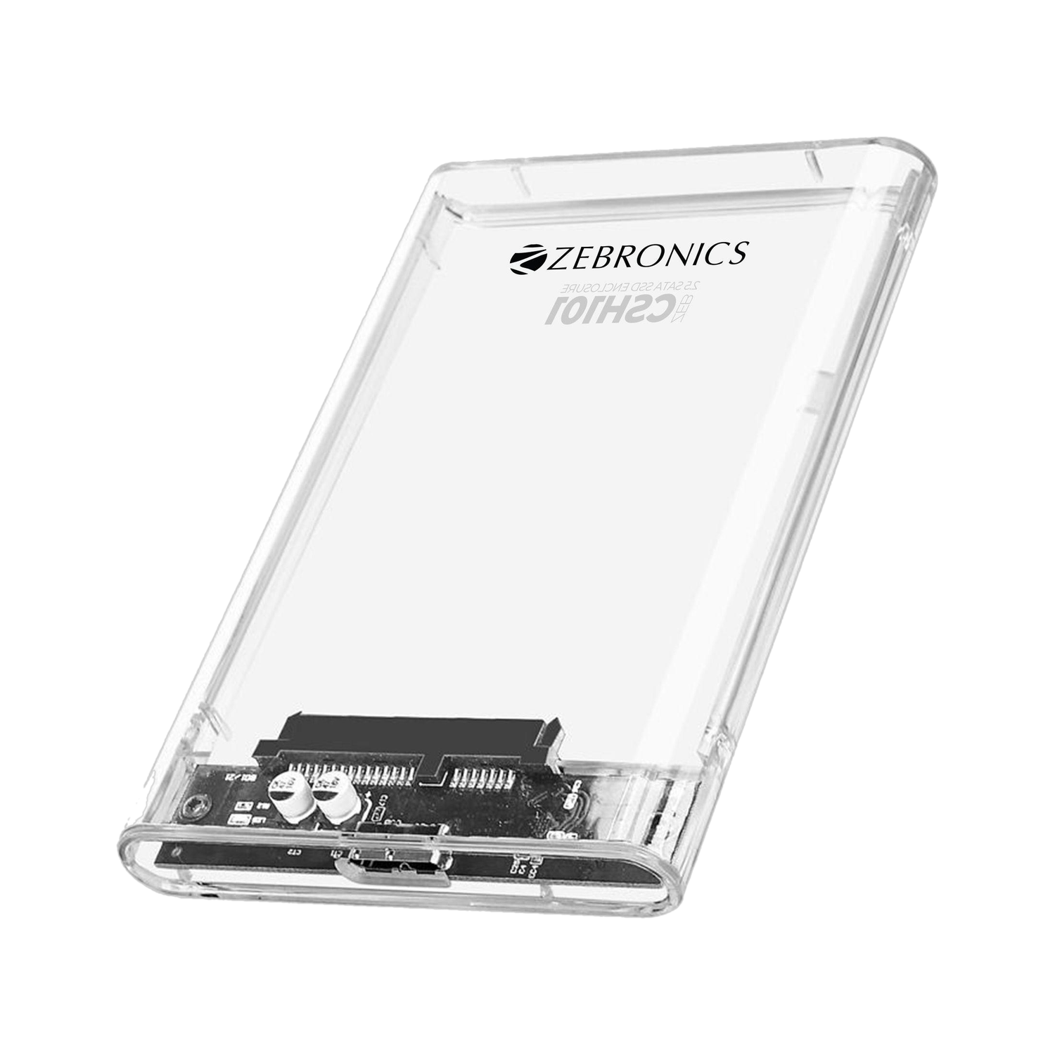 ZEBRONICS Zeb-CSH101 2.5 inch SSD Enclosure, White - Image 1