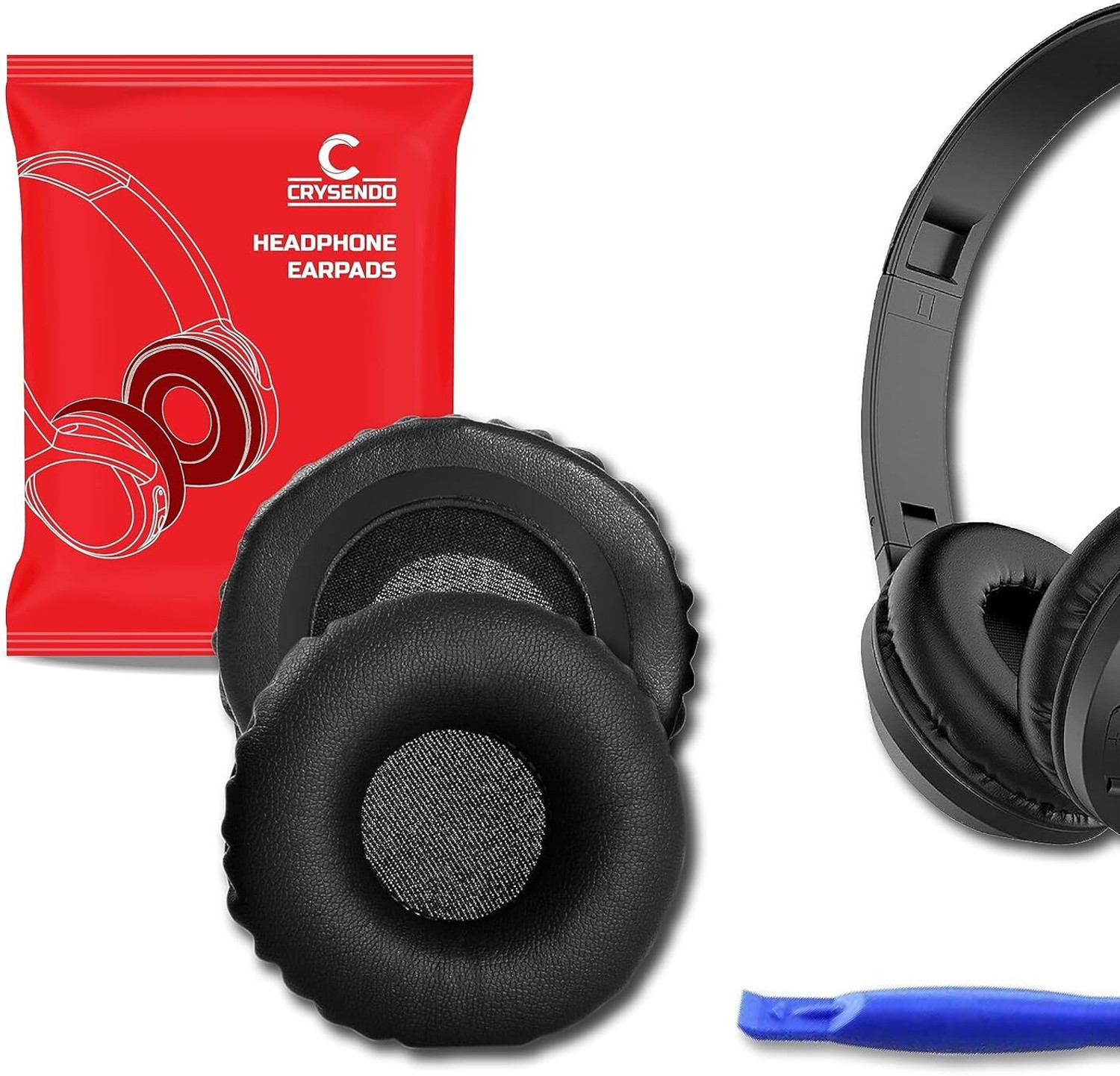 Crysendo Replacement Ear Cushion Pads for JBL Tune Series (Black) - Image 1