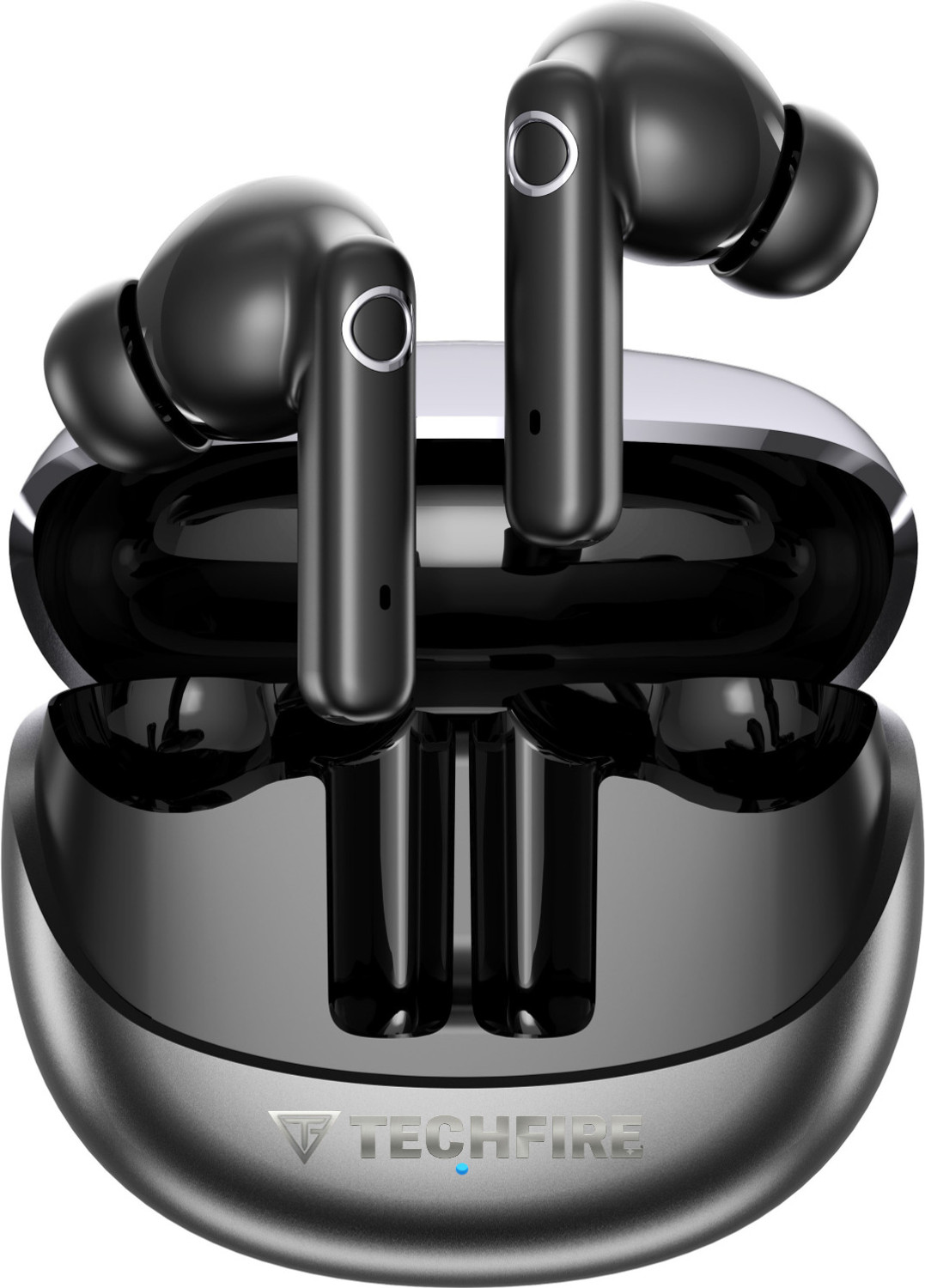 TECHFIRE Budstone TWS Earbuds Black, 40H Playtime - Image 1