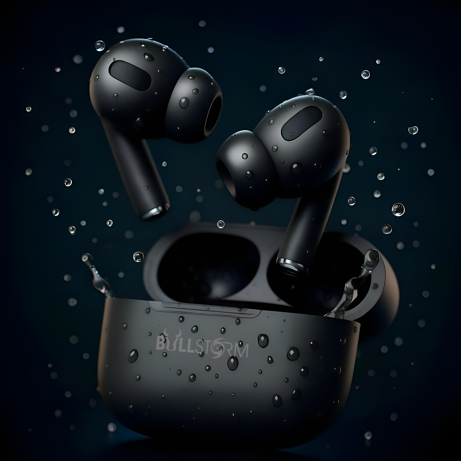 BULLSTORM M19 TWS Earbuds with ENC Calling Low Latency Gaming Mode Deep Bass Bluetooth 5.3 Bluetooth Headset (Black, In the Ear) - Image 1