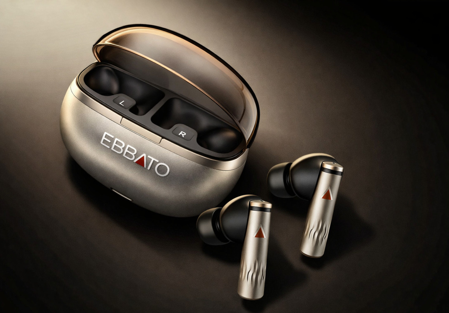 ebbato ZENITH PRO Bluetooth Headset (Gold, In the Ear) - Image 1